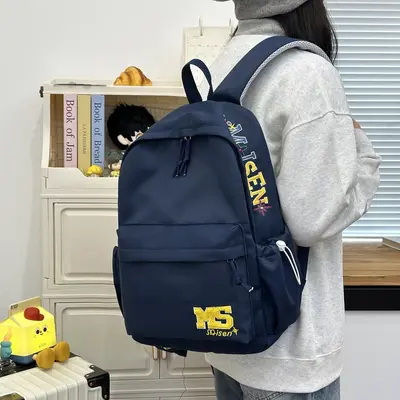 Middle School Girls' Backpack, Letter Print, Large Capacity - 4