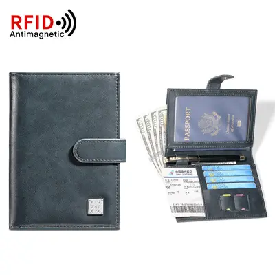 Reisepass-Geldbörse mit RFID-Schutz für Reisekarten - 9