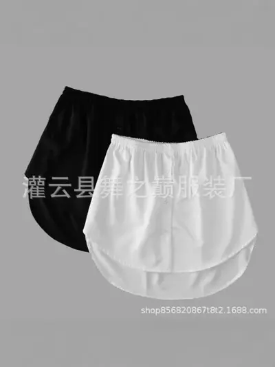 Koreanischer weißer Halbrock für Frühling und Sommer