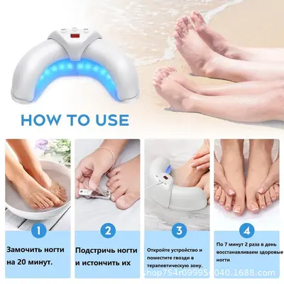 Nagellack-LED-Lampe mini klappbar, Nageltrockner mit UV-C-Phototherapie