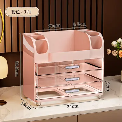 Kosmetik-Aufbewahrungsbox, Schreibtisch-Organizer, große Kapazität - 12
