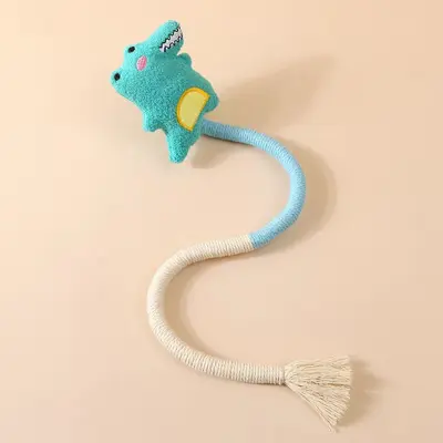 Игрушка для кошек от производителя, для самостоятельной игры, чтобы снимать скуку, жевательная верёвка, дразнилка для кошек, устойчивая к укусам игрушка для котят при прорезывании зубов и чистки зубов у кошек - 8