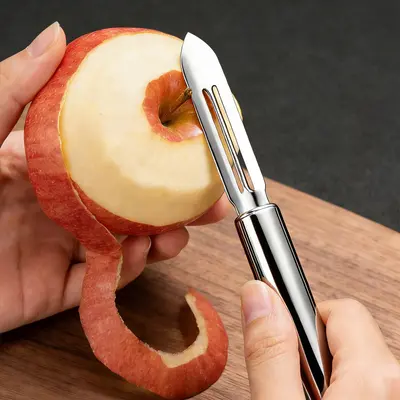Edelstahl Multifunktional-Schäler mit Doppelklinge - 5