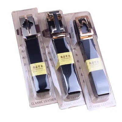 Gift box leather belt men's genuine leather automatic buckle belt casual gift cowhide street stall hot sale trousers belt manufacturer wholesale - 7