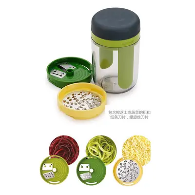 3-in-1 vegetable chopper with rotating container - 2