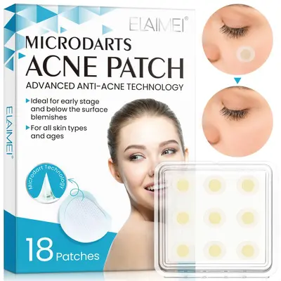 ELAIMEI Microneedle Hydrocolloid Acne Patch, Invisible - 2