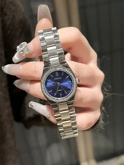 Aimana Damenuhr, Stahlband mit Diamanten - 10