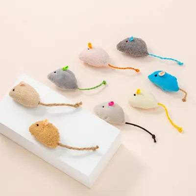 Cat Toy Set with Plush Mouse, Bite Resistant, Includes Catnip