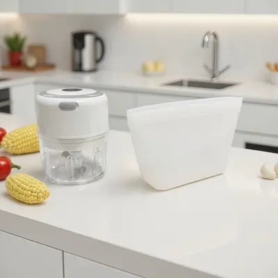 Electric Garlic Mincer Garlic Press Baby Food Processor Wireless Mini Garlic Crusher Garlic Puree Tool Garlic Press Manufacturer Garlic Paste Tool - 13