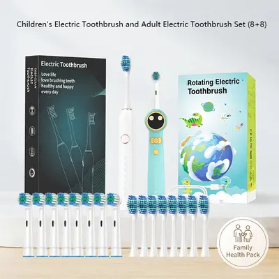 Kinder-Rotations-Elektrozahnbürste wiederaufladbar, wasserdicht, niedliches Tierdesign