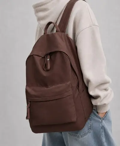 16-inch Laptop Backpack Outdoor Sports Solid Color Logo Printable - 11