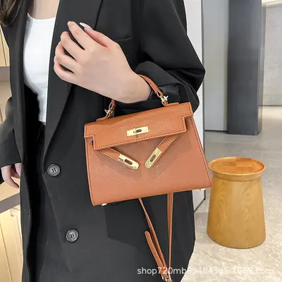 Damen-Kelly-Tasche mit Schulter- und Umhängefunktion, hochwertiges Design