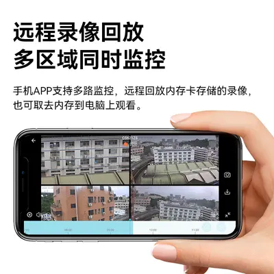 360-degree triple camera, HD surveillance, quad-lens - 4