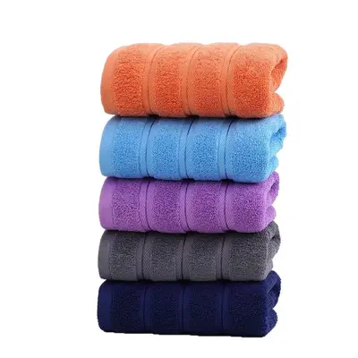 Cotton towel set 3-piece, thick, absorbent, soft
