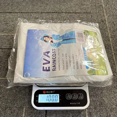 Kalınlaştırılmış tek kullanımlık yağmurluk yetişkin uzun unisex yürüyüş seyahat taşınabilir buzlu eva siyah panço - 12