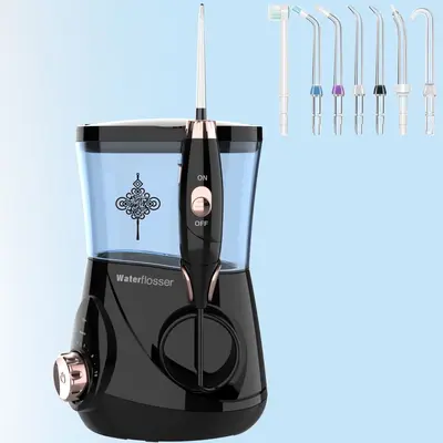 2-in-1 Adjustable Countertop Water Flosser, High Pressure - 5