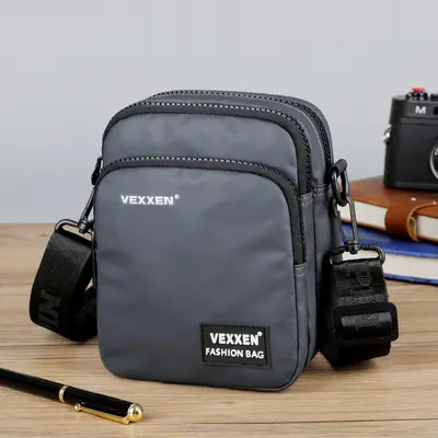 New Men's Shoulder Bag Casual Crossbody Bag Men's Small Satchel Versatile Large Capacity Fashion Multi-Pocket Water-Resistant