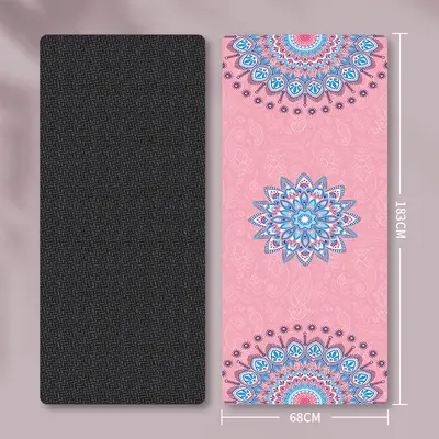 5mm Thick Suede Yoga Mat, Non-Slip, Shock-Absorbing - 7