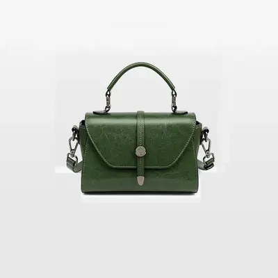Damen-Handtasche im Retro-Stil mit schlichter Schultertasche - 3