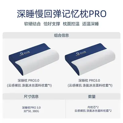 深睡记忆棉枕头成人慢回弹枕芯护颈椎助睡眠单人一只装学生宿舍枕 - 12