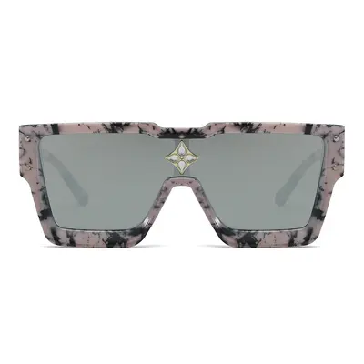 Retro Square Sunglasses, Metal Stud Street Style - 10
