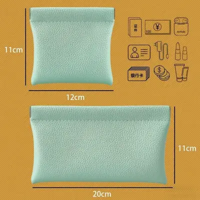 Nakit Para Cüzdanı Limon Derisi Dokulu Minimalist Klips Bozuk Para Cüzdanı Büyük Boy Uzun Taşınabilir Saklama Çantası Erkek Kadın Küçük Para Cüzdanı - 13