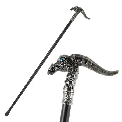 Luxury Metal Gentleman Cane with Non-Slip Tip