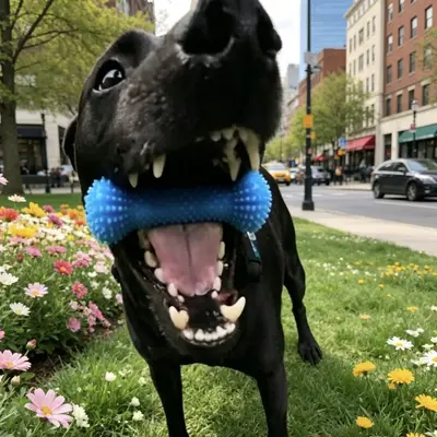 Dog teeth cleaning toy, tartar and bad breath prevention