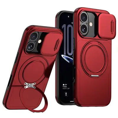 iPhone 16 Pro magnetische Drehständer-Hülle, stoßfest - 8