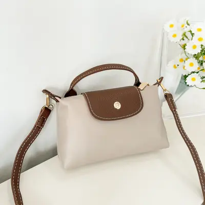 Nylon Mini Dumpling Bag for Women, Lightweight Crossbody with Adjustable Strap - 3