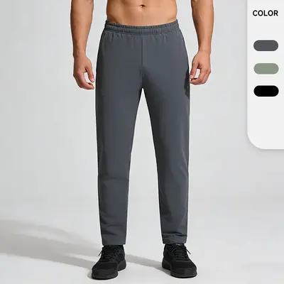 Lulu Unisex Spring/Autumn Quick-Dry Sports Pants, Men's and Women's Solid Color Commuter Versatile Outdoor Running Fitness Casual Trousers