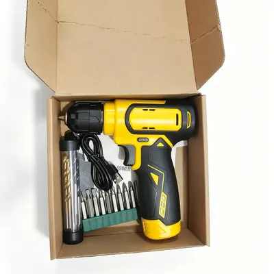 Cordless Lithium Electric Screwdriver, High Torque Mini Drill, Multifunctional - 7