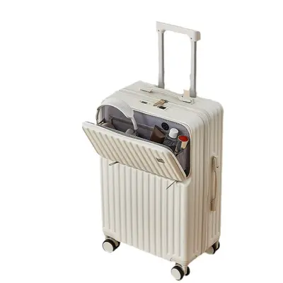 Front-Opening Trolley Suitcase with Combination Lock, Large Capacity - 5