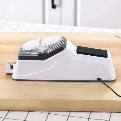 Electric knife sharpener household portable fast sharpening scissors kitchen knife multifunctional kitchen small automatic knife sharpening tool - 9