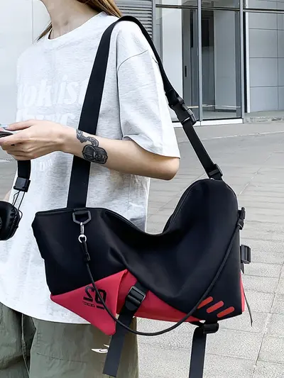 2026 Spring New Collection High-Value Large-Capacity Single-Shoulder Utility Messenger Bag Student Casual INS Japanese Style Crossbody Sling Bag