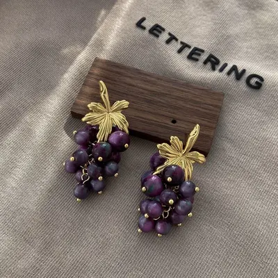 Silver flower geometric earrings, rhinestone, women's - 4