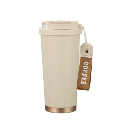 Large Capacity Thermos Cup with Coffee Straw, Dual Drink - 10