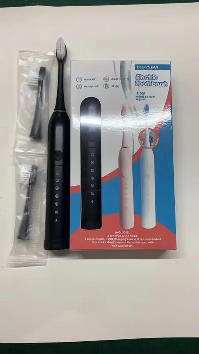 Rechargeable Soft Bristle Waterproof Ultrasonic Electric Toothbrush for Adults - 13