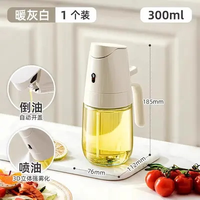 Ölsprühflasche aus Glas mit Zerstäuber und Ausgießfunktion - 12