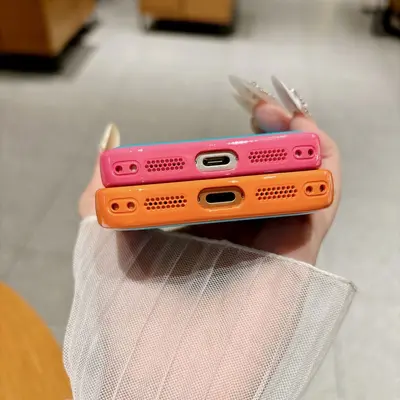 iPhone 17 Pro Max three-color dopamine acrylic case