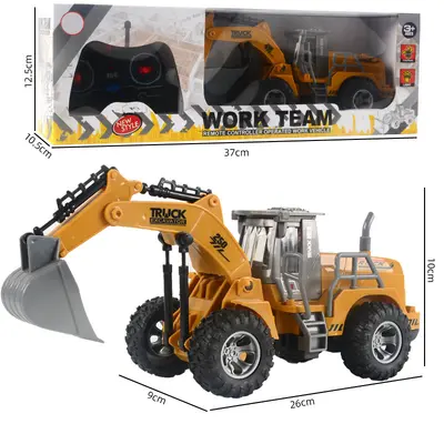 Children's 1:32 Remote Control Excavator, 2.4G, Rechargeable - 6
