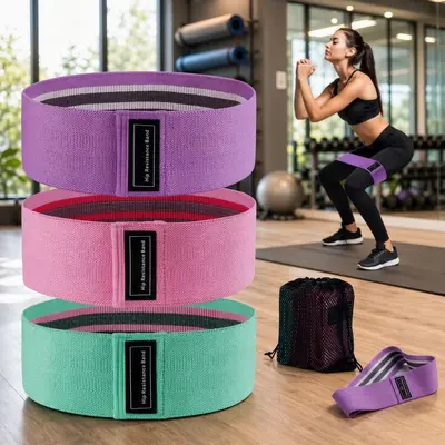 Elastik squat direnç bandı, kalça kaldırma, yoga esneme