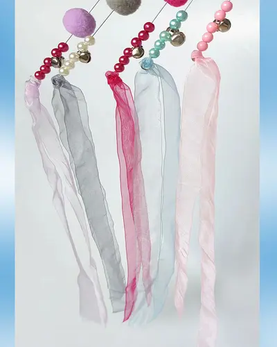 Feather Tassel Fairy Cat Teaser Wand with Bell, Chew-Resistant - 10