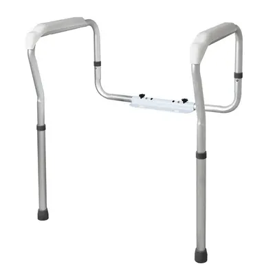 Toilet Handrail for Elderly Anti-Slip Support Grab Bar for Disabled Bathroom Safety Accessible Railing Restroom Drill-Free Installation