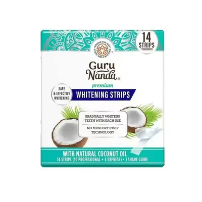 Coconut Oil Teeth Whitening Strips, Mint Flavor, 14 Strips - 6