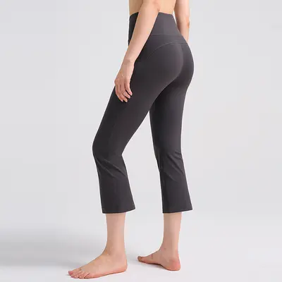 Women's Micro-Flare Yoga Pants, Butt-Lifting, Brushed High Waist, 23" - 11