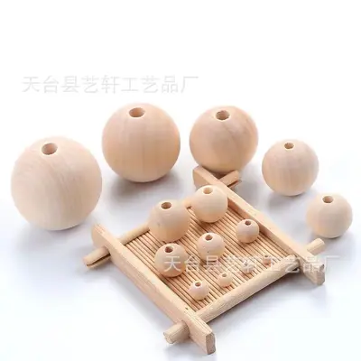 Natural Wooden Beads 6-50 mm, Handmade, DIY Jewellery Accessory