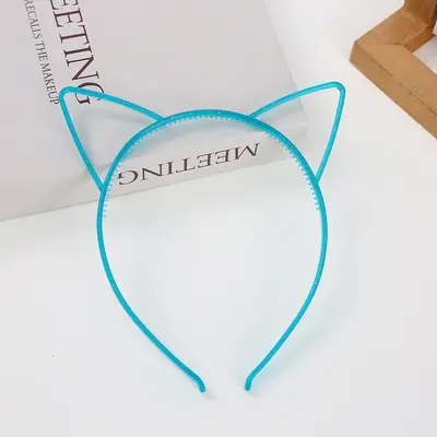 Fluorescent Cat Ear Headband, Glow-in-the-Dark Plastic for Kids - 7