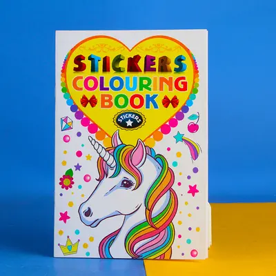 A5 3D-Kinder-Malbuch mit Einhorn-Motiv - 6