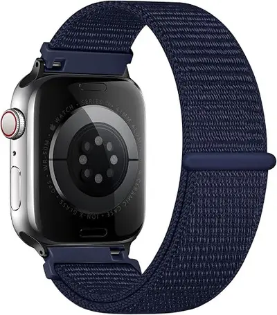 Нейлоновый ремешок-петля для Apple s11, Apple iWatch 45 6 7 8 9 10 Ultra 2 Липучка Ремешок для часов Спортивный - 12